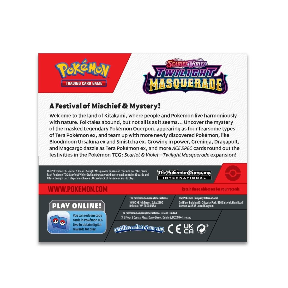 Twilight Masquerade Booster Box S&V Pokémon TCG