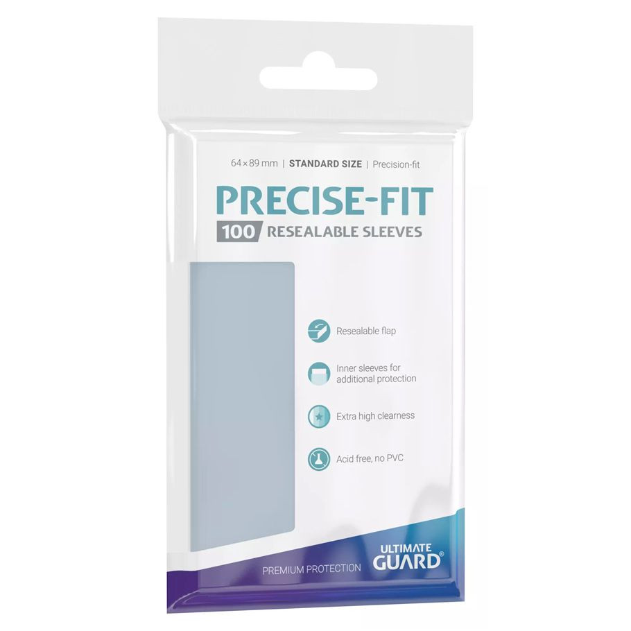 Ultimate Guard Precise-Fit Resealable Sleeves 100 ct