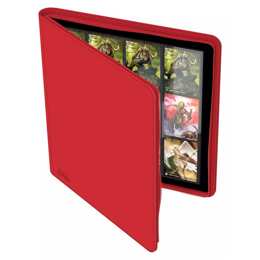 Ultimate Guard 12-Pocket QuadRow XenoSkin Zipfolio - Red