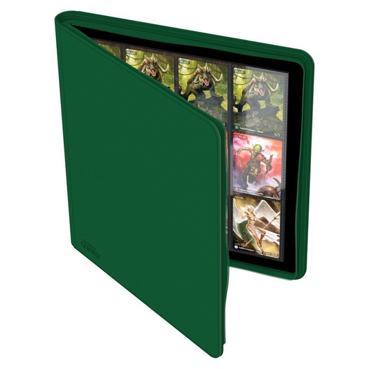 Ultimate Guard 12-Pocket QuadRow XenoSkin Zipfolio - Green