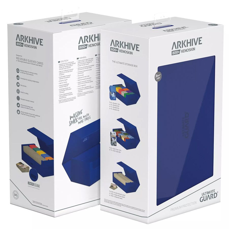 Ultimate Guard Arkhive 800+ Xenoskin Deck Box - Blue